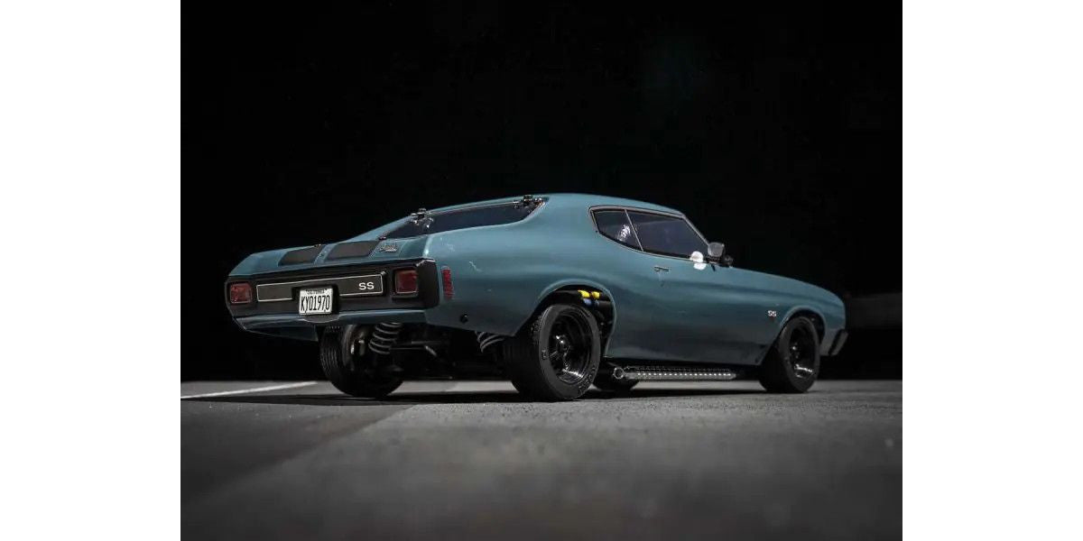 Kyosho 34494T1 1/10 EP 4WD FAZER Mk2 FZ02L VE 1970 Chevy Chevelle Supercharged VE Dark Blue