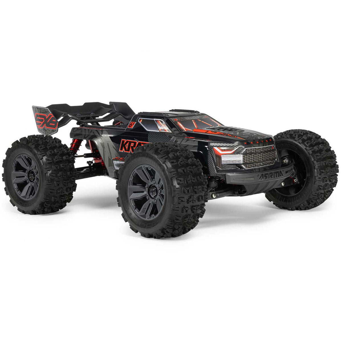 ARRMA ARA8708V6T1 1/8 KRATON 6S EXB 4X4 RTR Brushless Monster Truck, Black