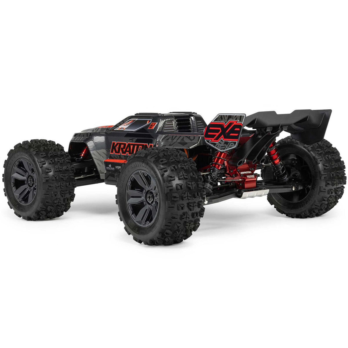ARRMA ARA8708V6T1 1/8 KRATON 6S EXB 4X4 RTR Brushless Monster Truck, Black