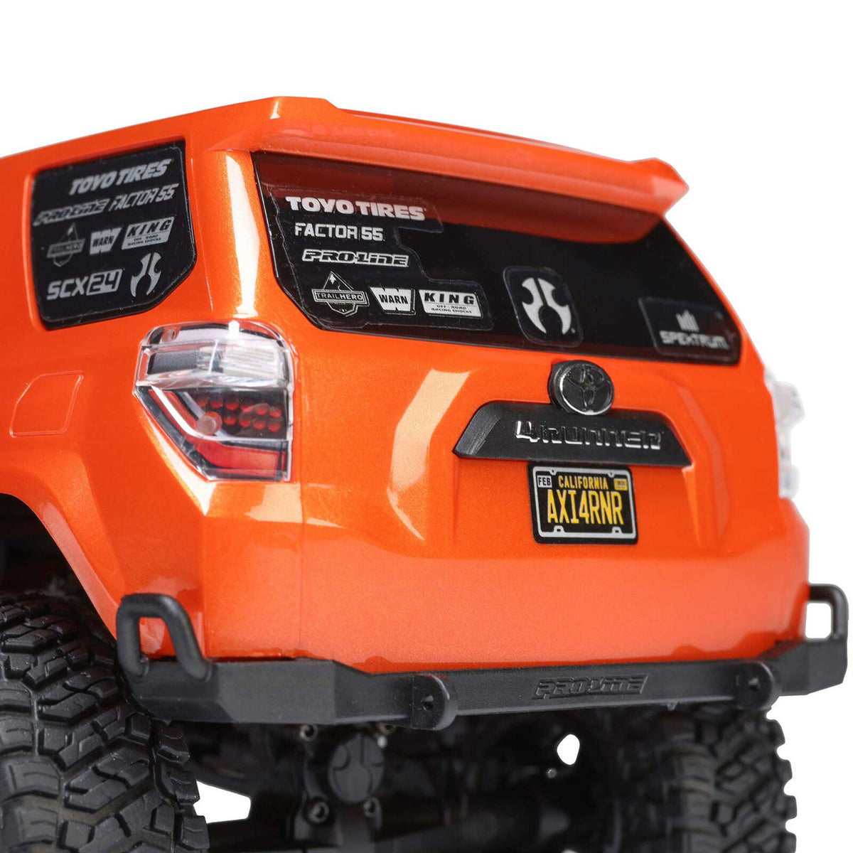 Axial - AXI-2035T1 1/24 SCX24 Toyota 4Runner 4X4 RTR Brushed Rock Crawler Orange
