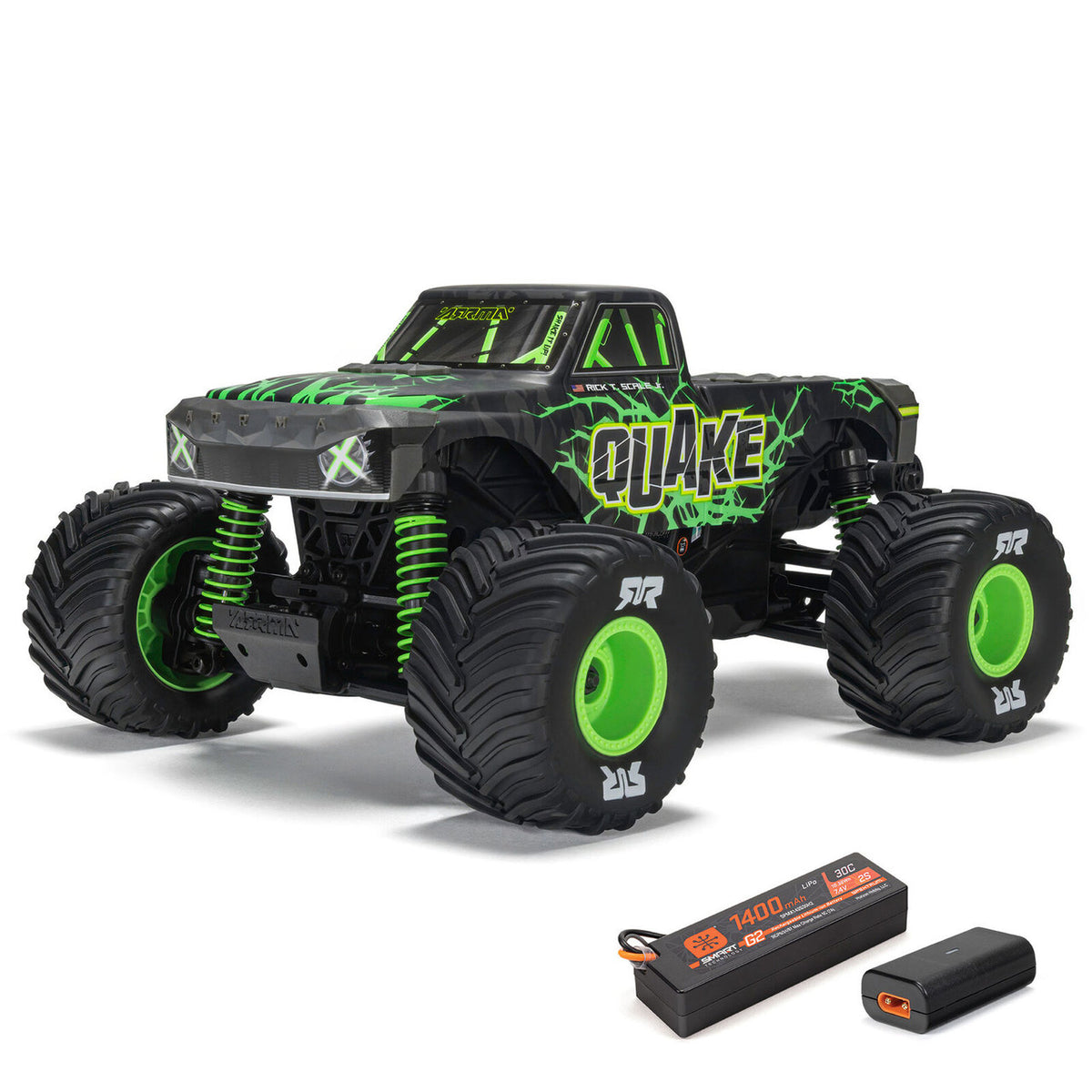 ARRMA ARA2137T2 1/16 QUAKE GROM 4X4 RTR Brushed Monster Truck w/Battery/Charger Green