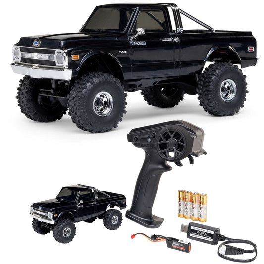 Axial 1/30 Axial SCX30 Chevrolet K10 RTR Crawler Black w/ Battery & Charger