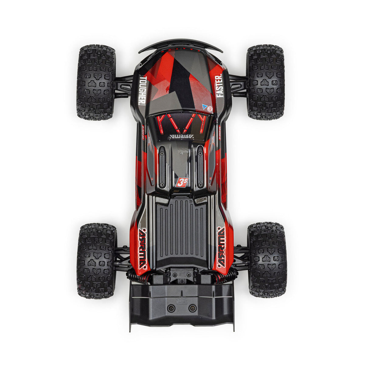 ARRMA 1/16 MINI KRATON 3S DSC 4X4 RTR Brushless Speed Truck Black/Red ARA2508T1