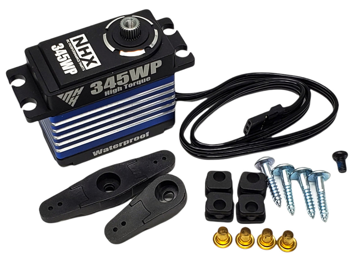 NHX 345WP High Torque IP67 Waterproof Digital Servo 345 oz Torque / .14 Speed